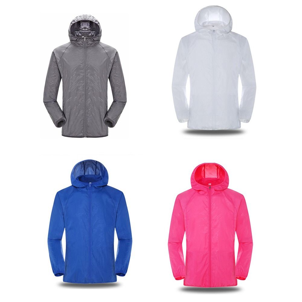 Outdoor Adventure Windbreaker - Lekkie, przewiewne kurtki przeciwsłoneczne z kapturem,