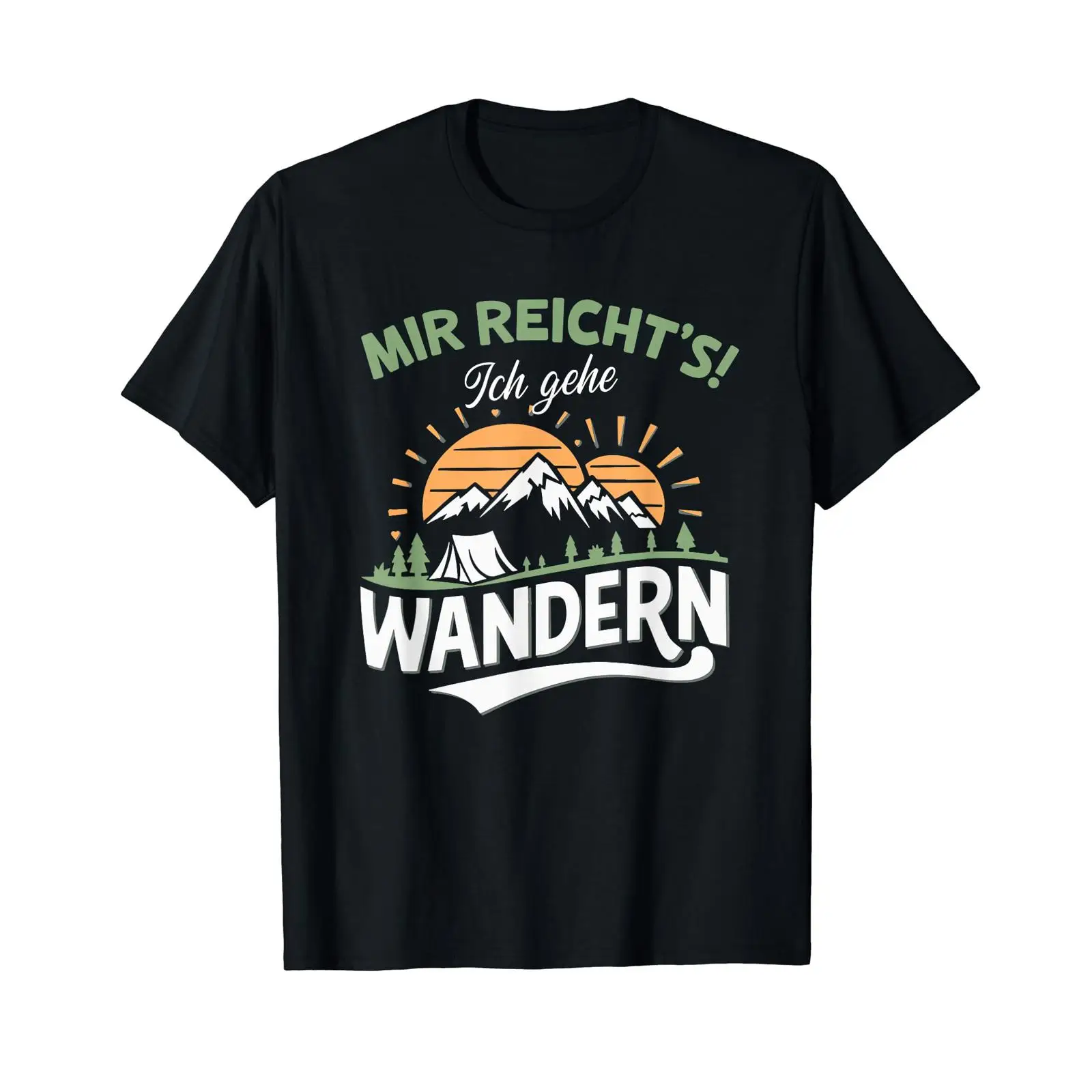 Outdoor Adventure Quotes Short - Koszulka z sponsoreowanym nadrukiem i niemieckim