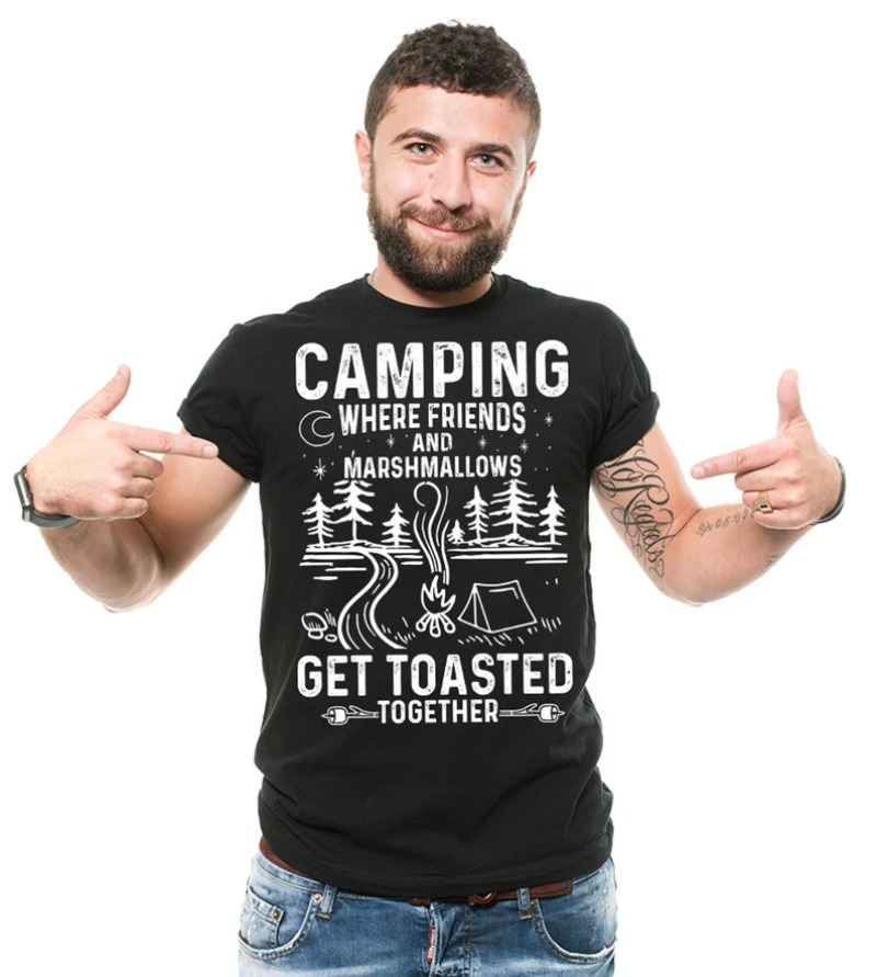 Outdoor Adventure Quotes Short - Męska krótka koszulka z zabawnym nadrukiem