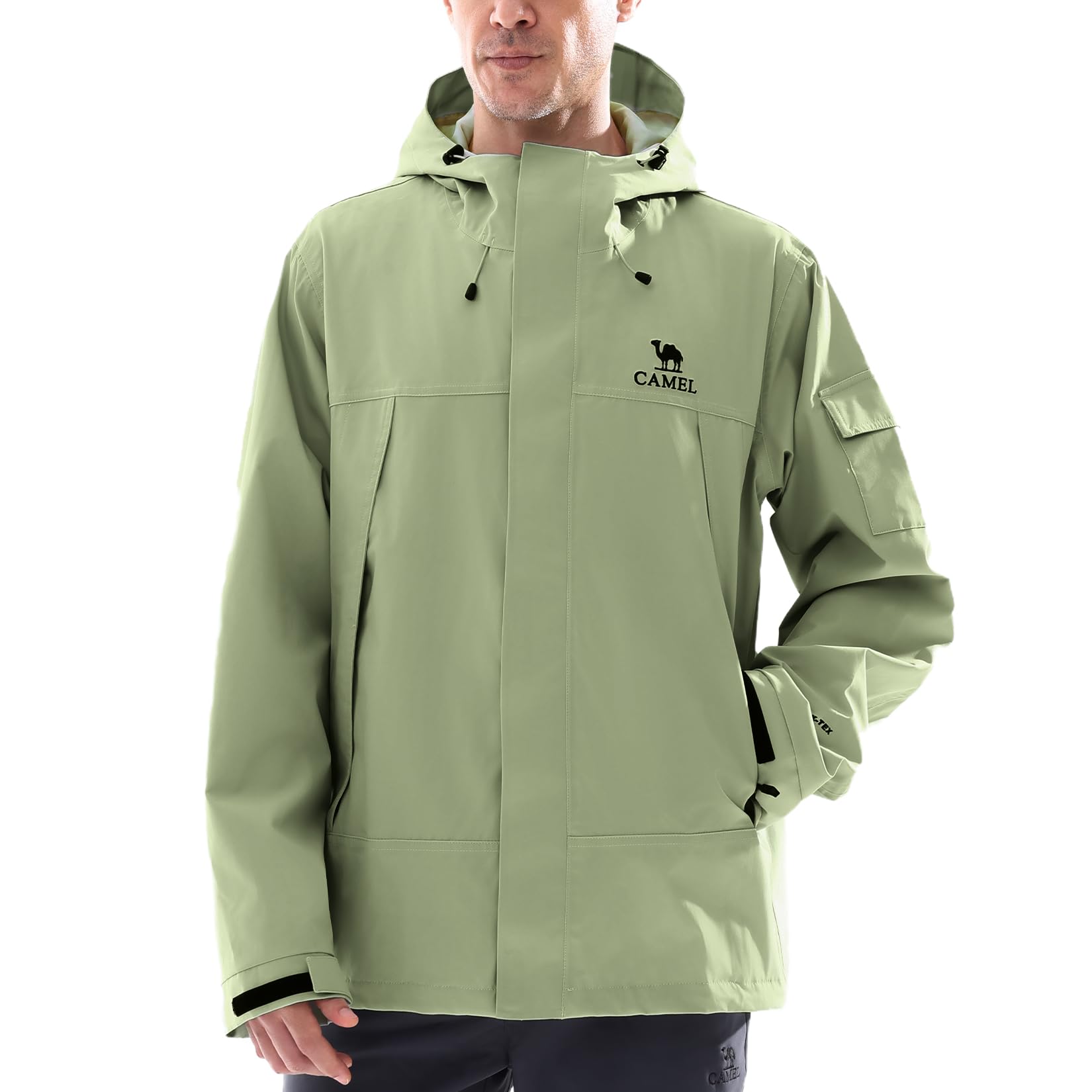 Outdoor Adventure Windbreaker - Męskie kurtki przeciwdeszczowe GOLDEN CAMEL Lekka