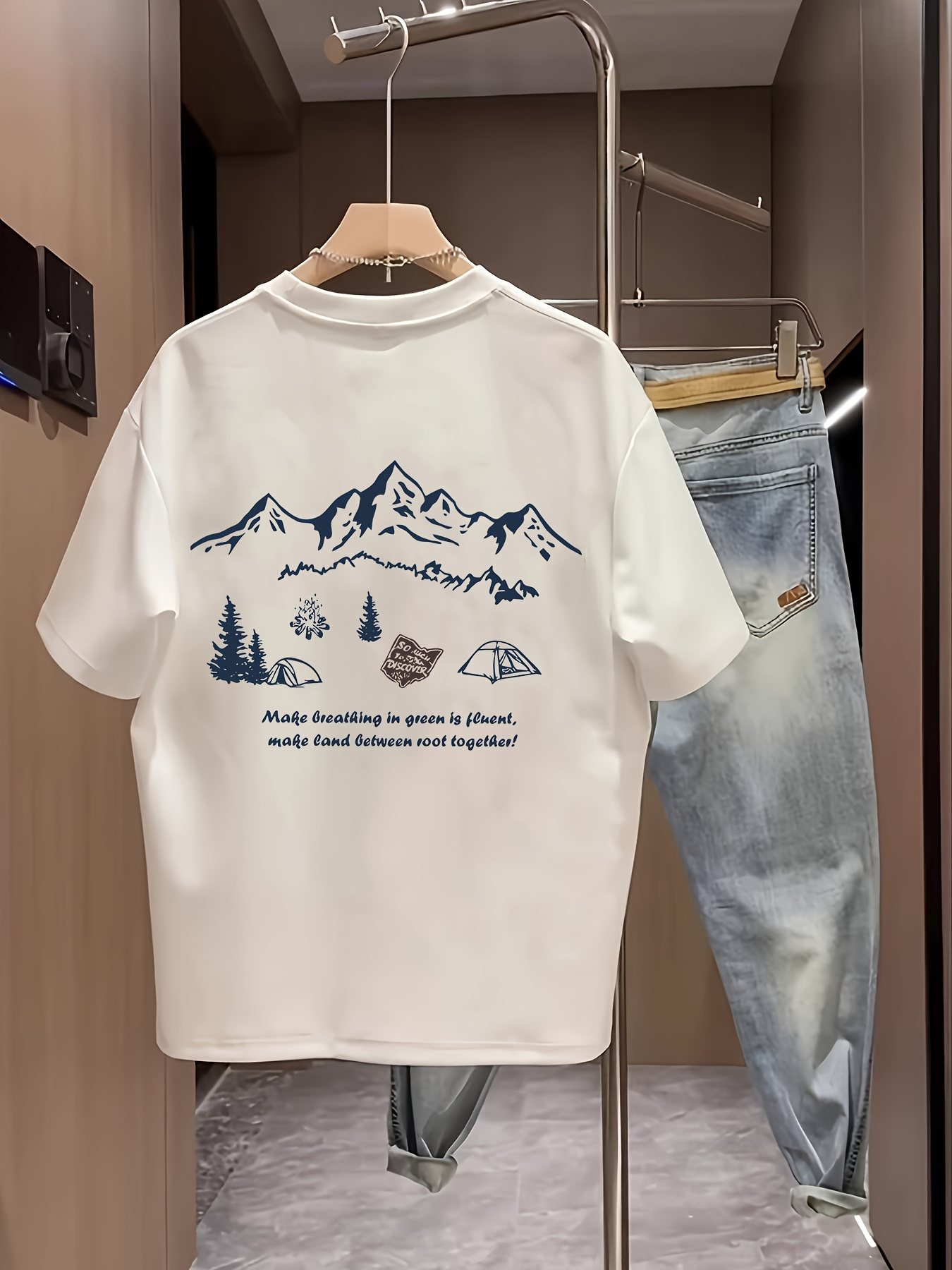 Męska koszulka z krótkim rękaw – Outdoor Adventure Quotes Short recenzja i cena