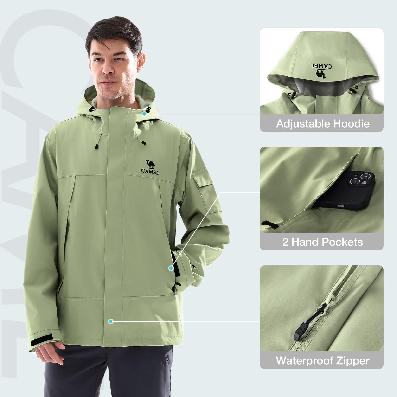 Męskie kurtki przeciwdeszczowe – Outdoor Adventure Windbreaker recenzja i cena